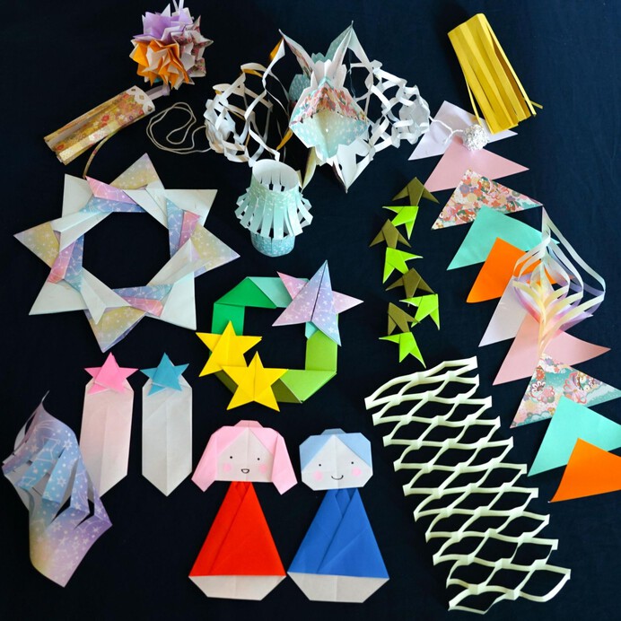 七夕をおうちで楽しもう♪折り紙で作る笹飾り15選！幼児から作れる簡単飾りを難易度別に紹介