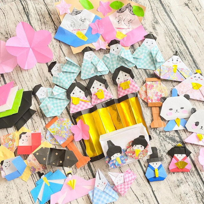 お雛様の折り紙を大特集！子供と簡単でかわいいひな祭りを折ろう！