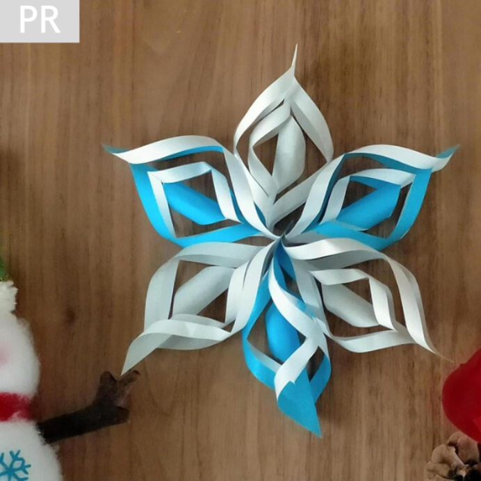雪の結晶を折り紙で作ろう！簡単な作り方や立体作品を子供向けに紹介